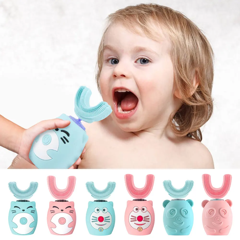 ✨自動歯ブラシで時短✨子供用 電動歯ブラシ 360度 防水 超音波 U型 Amazon.co.jp: 超音波振動電動歯ブラシ子供用電動歯ブラシU字型