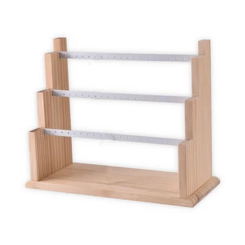

Jewelry Display Tray Pendant Earrings Rings Display Blocks Solid Wood Jewelry Display Holder