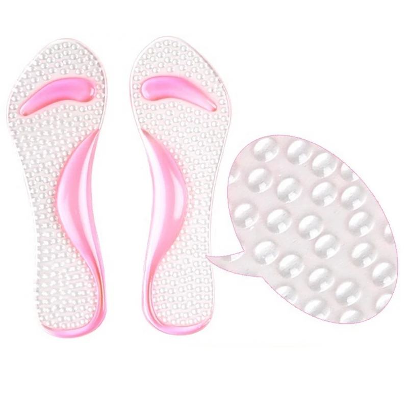 Soft Women Non-Slip High Heel Arch Cushion Support Silicone Pads Insole