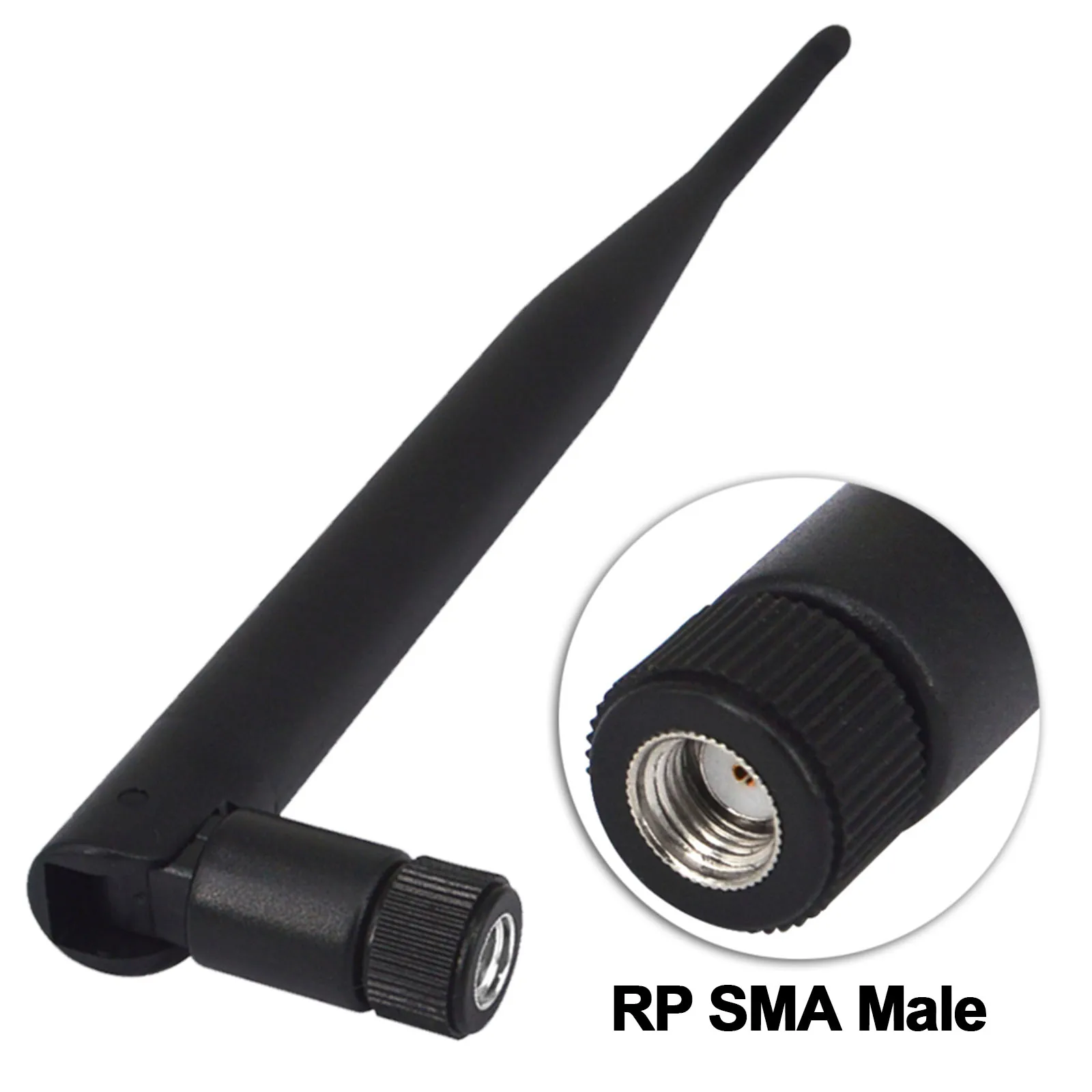 2.4 GHz 5dBi Antenna Wireless RP-SMA Male for PCI Card USB Wifi Booster + RP SMA Jack to Mini ufl./ IPX 1.13 Pigtail Cable