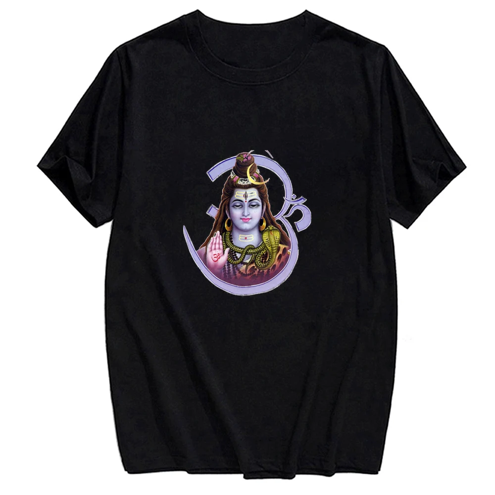 Хлопковая футболка CLOOCL India Lord Shiva с коротким рукавом в стиле Харадзюку