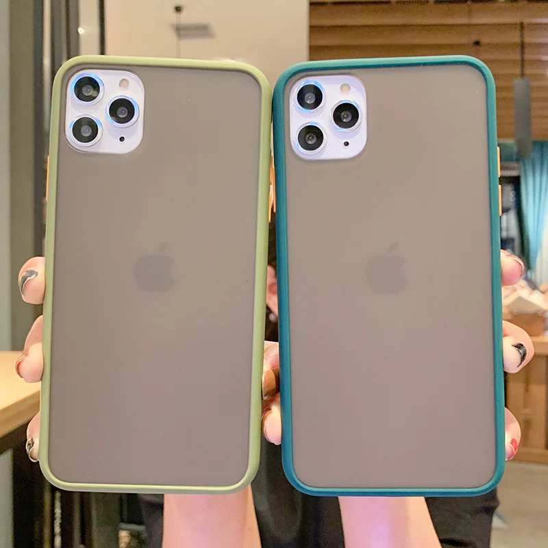 Lovebay прозрачный противоударный чехол для телефона iPhone 11 7 8 Plus XR X XS 11Pro Max Жесткий PC