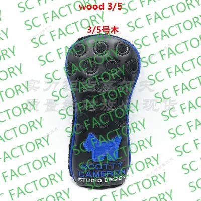 TlTLElST Новинка собачий шпаттер черный синий белый scotty wood hybrid головные уборы cameron scotty шпаттер головные Чехлы для клюшек для гольфа - Цвет: 22