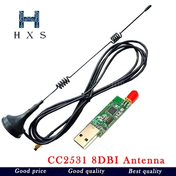 

Wireless Zigbee CC2531 2540 Sniffer Bare Board Packet Protocol Analyzer USB Interface Dongle Capture Packet Module +8DBI Antenna