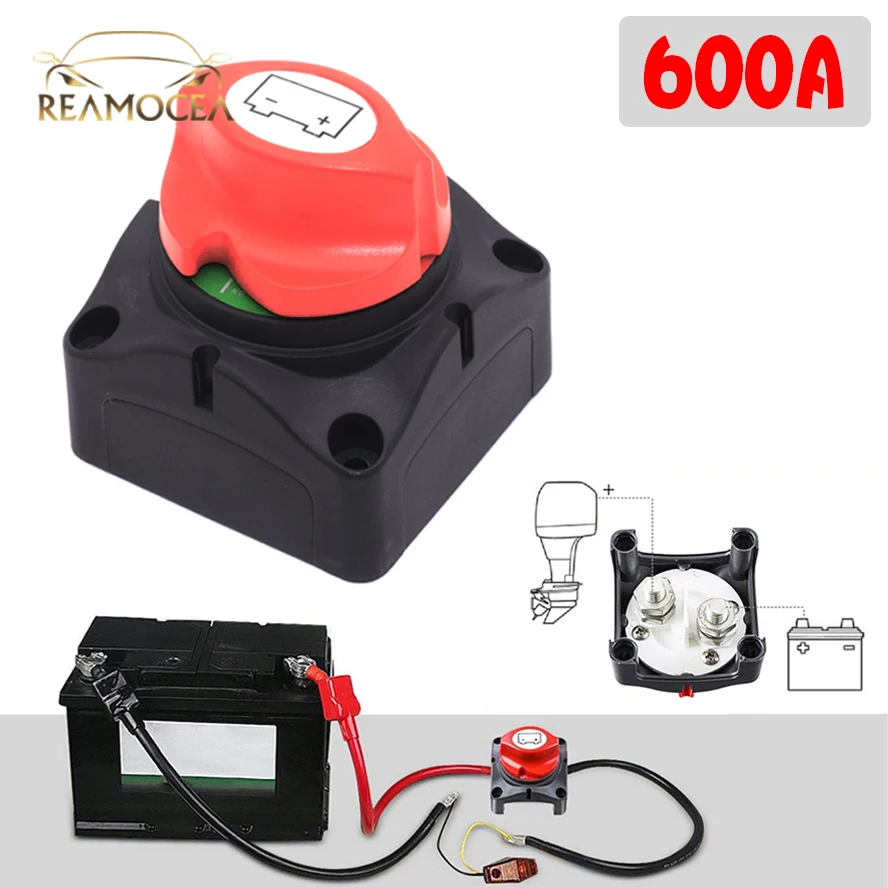 Изолятор аккумулятора Reamocea 600A 12 В/24 В основной выключатель Аварийная остановка
