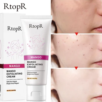 

RtopR Skin Care Face Exfoliating Cream Whitening Moisturizer Repair Facial Scrub Cleaner Acne Blackhead Treatment Face Cream