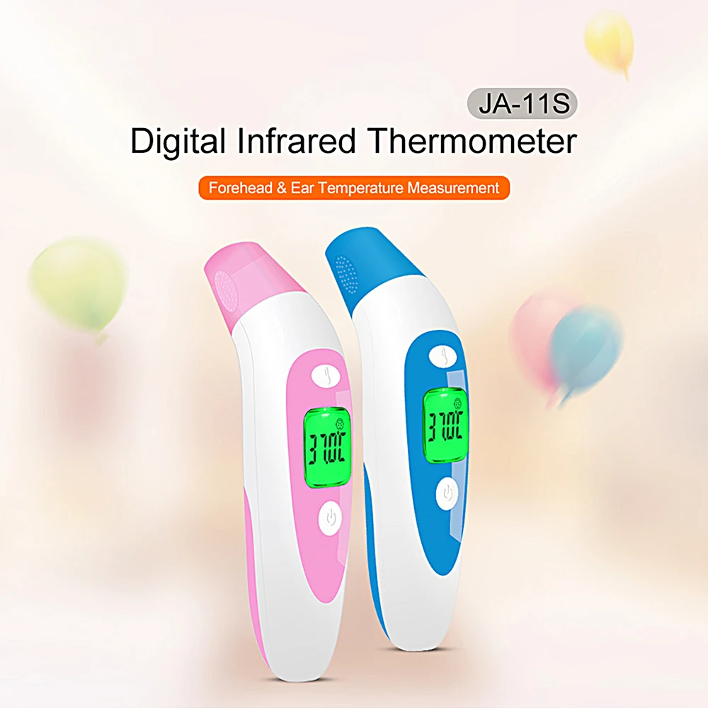 

Digital Forehead Ear Infrared Thermometer Outdoor Non-contact Fever Kids Adult Baby Portable Handheld Thermometer LCD Backlight