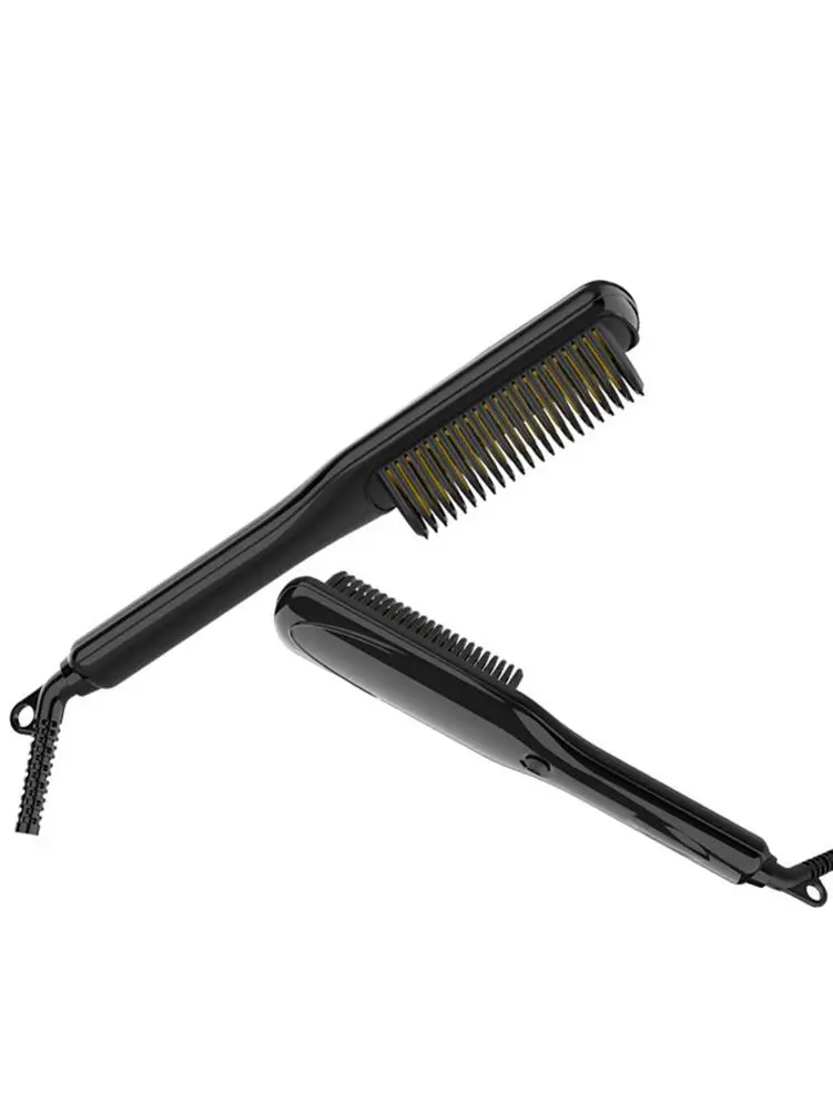 Electric Men Quick Beard Comb LED Display Portable Women Hair Straightening Brush Wet And Dry Hair Tools