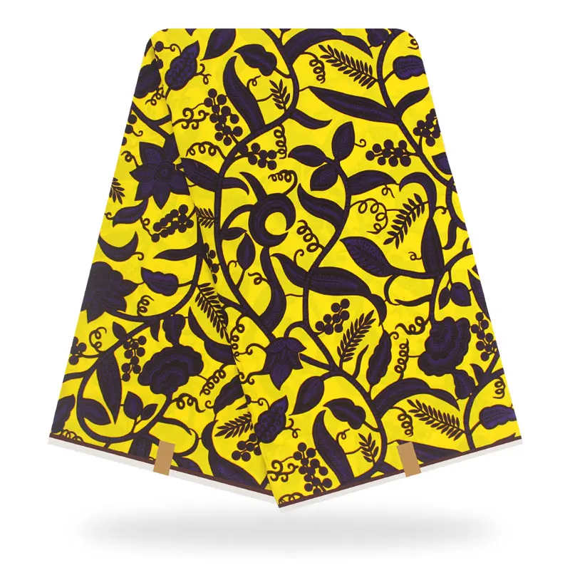 Дизайн Анкара голландская настоящая восковая Ткань 6 ярдов DIY швейная африканская настоящая печатная восковая ткань для женщин Свадебное платье