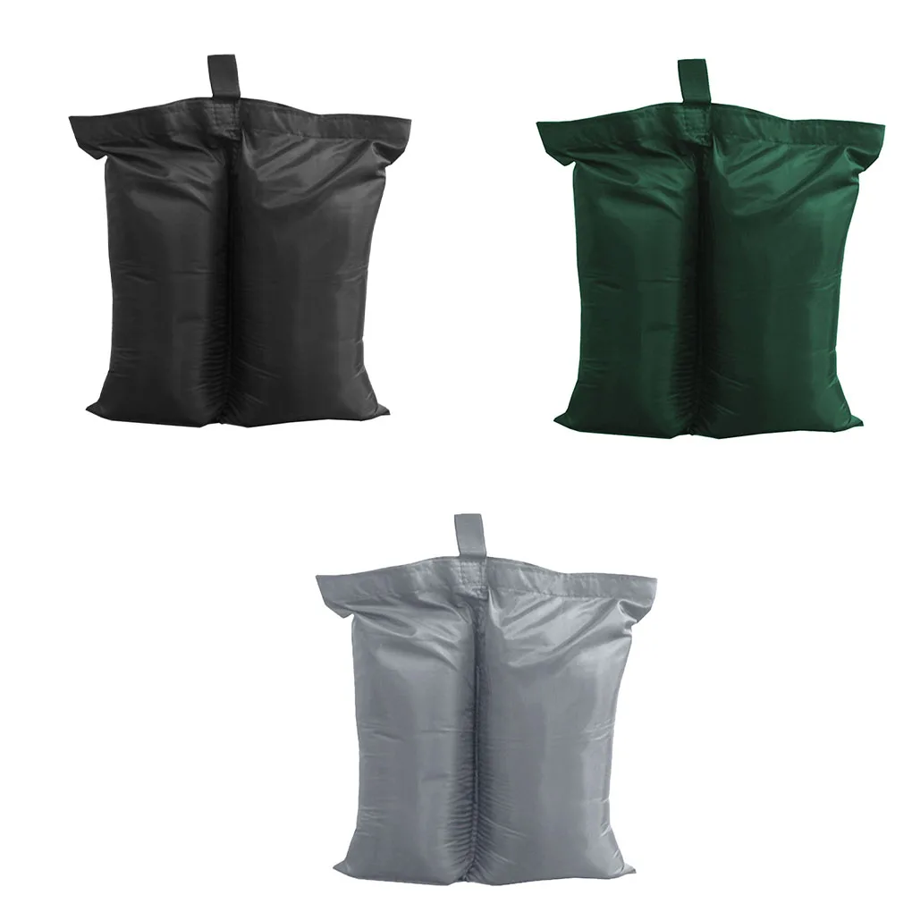 

2pcs Sandbags Oxford Cloth Sand Bags Gazebo Tent Umbrella Base Weight Bags Outdoor Supplies Grey