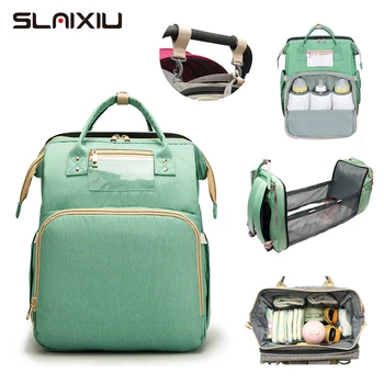 

Multifunctional Diaper Bag Mother And Baby Bag Folding Baby Portable large Capacity Multi-Function outing Backpack Bed