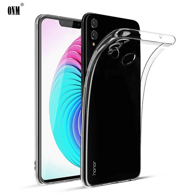 Чехол для Huawei Honor 8 8X 8C ТПУ силиконовый прозрачный чехол бампер мягкий Pro Max
