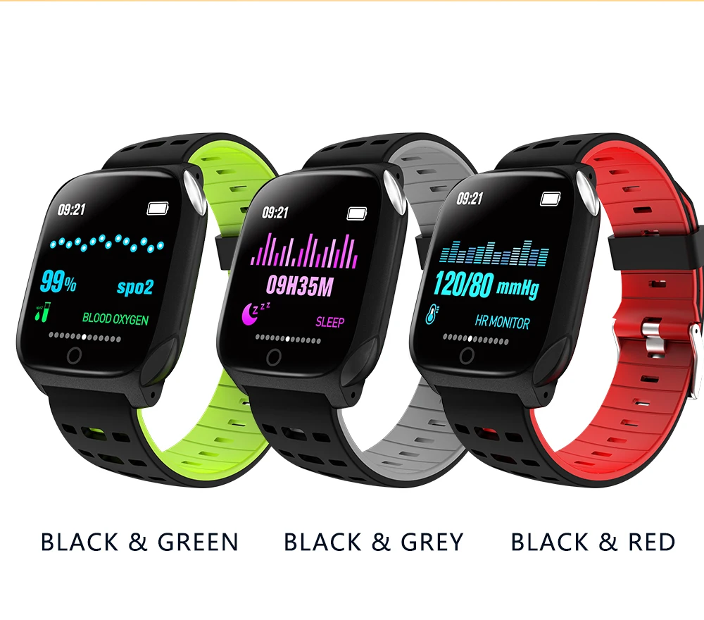 F16 PPG ECG Смарт-часы IP67 Водонепроницаемый сердечного ритма спортивные Смарт-часы для Android IOS женщин мужчин Шагомер умный браслет здоровье