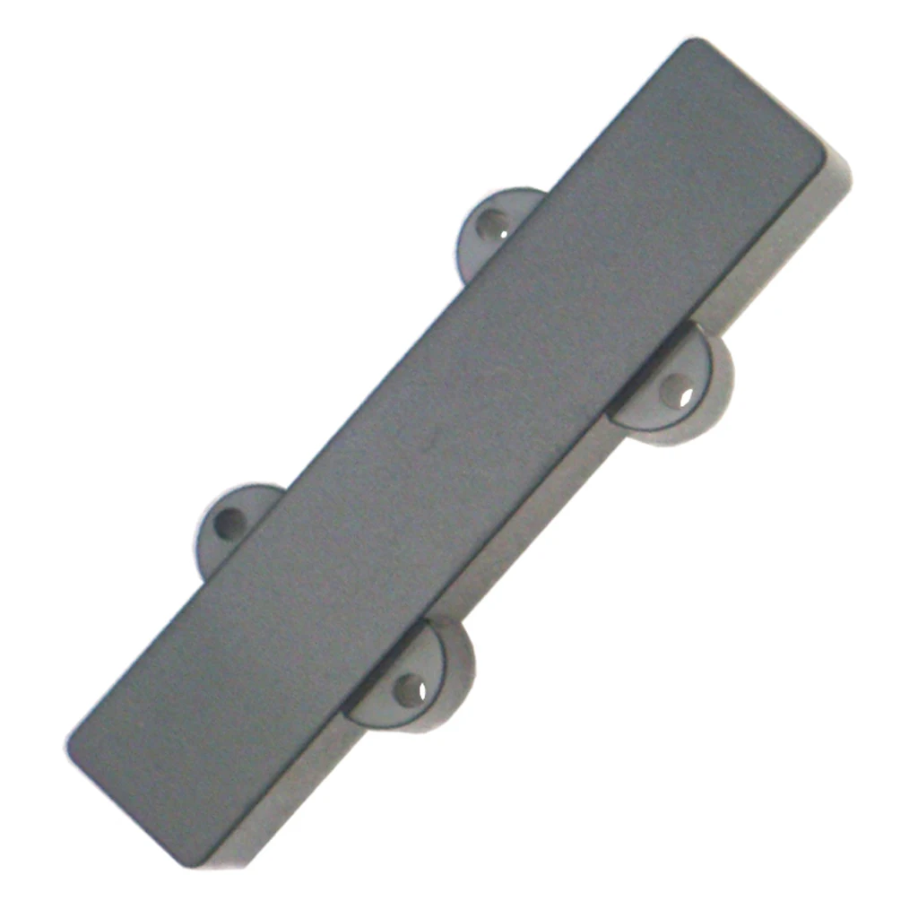 Black Sealed Pickup Covers 2Pcs Plastic For 4-String Jazz Bass Guitar Parts