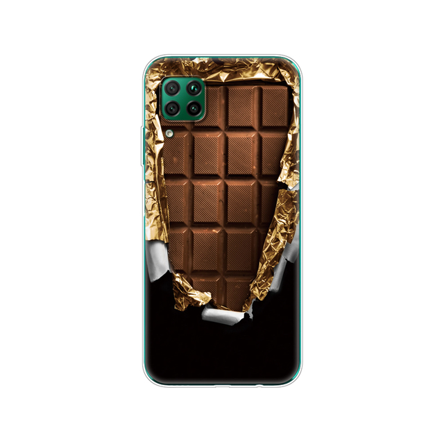 For Huawei P40 Lite 4G 5G Soft TPU Silicon Phone Cover For Huawei P40 Lite E P40Lite Bumper Coque Skin shockproof black