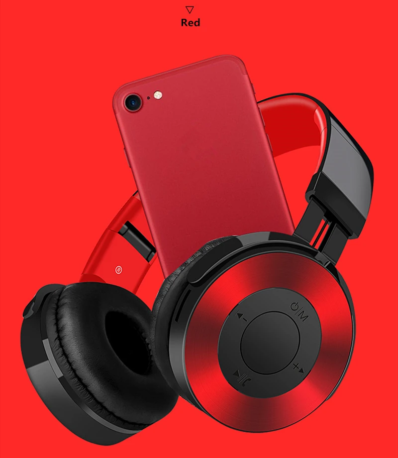LVcards c Bluetooth 4,2 Наушники Стерео гарнитуры(поддержка 64 Гб TF карты) наушники в наушники с микрофоном