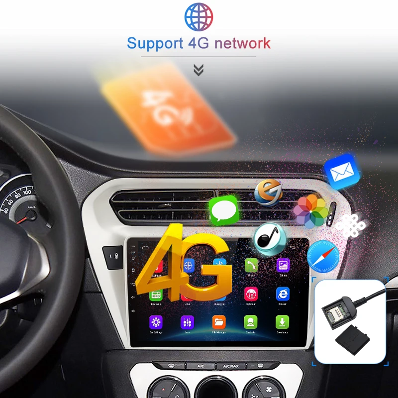 Junsun 2G+ 32G Android 9,0 для peugeot 301 Citroen Elysee- Авто 2 din Радио стерео плеер Bluetooth gps Нет 2din dvd