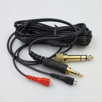 

Home Copper Portable Headphone Audio Cable 2.5m Car Stereo Extension Wire Music Replacement For Sennheiser HD25 HD420