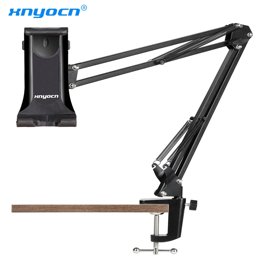 4 bis 12 Zoll Tablet Ständer Halter für iPad Pro 2 3 4 Air Mini Unterstützung Lange Arm Handy Tablet Bett/Desktop Clip Halterung – Detail 3