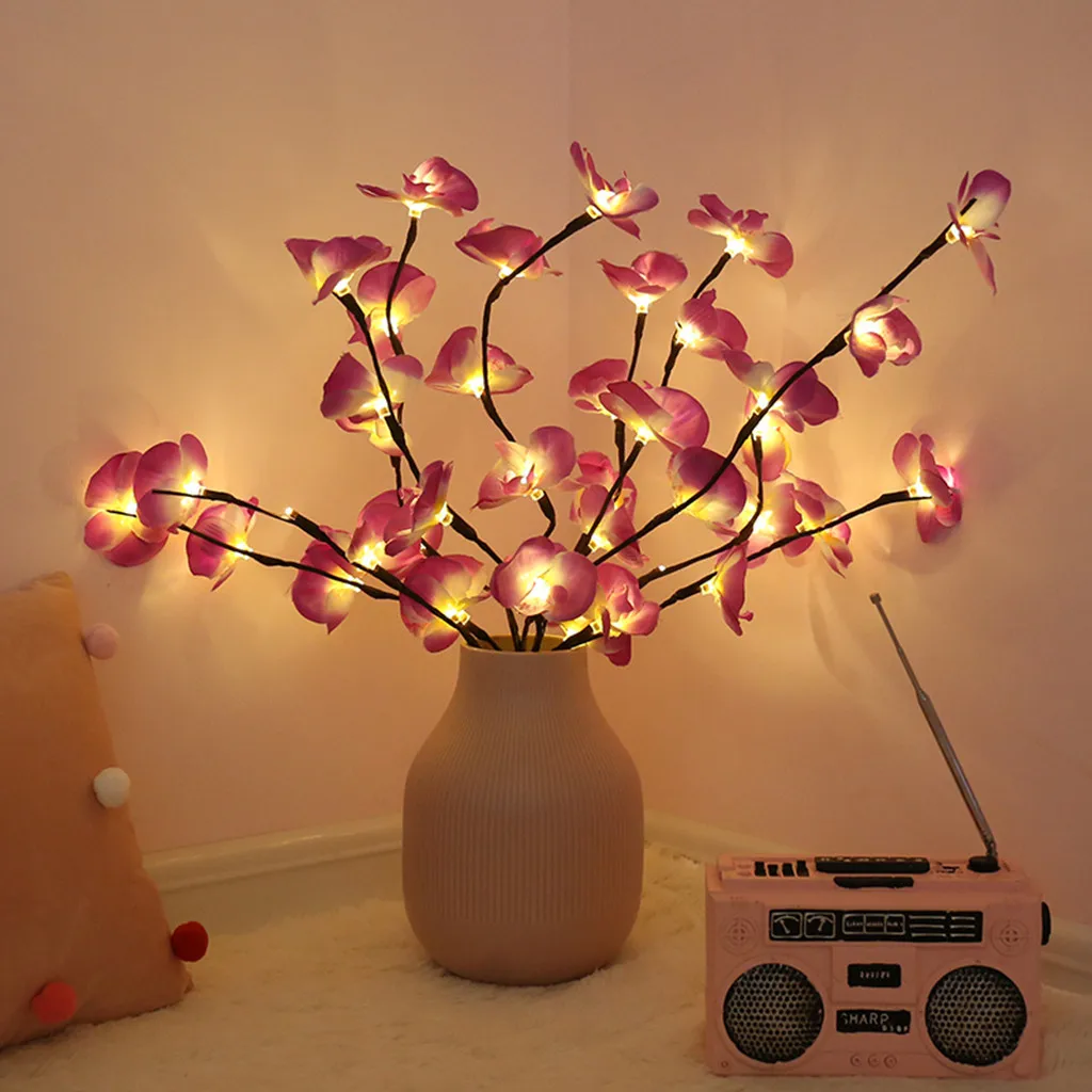 

Phalaenopsis Tree Branch Light Floral Lights Home Christmas Party Wedding Garden Decoration Lighting Lamp 2.28