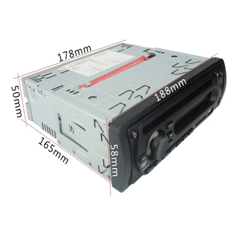 Автобус в тире Один din dvd-плеер автомобиля с USB SD жесткий диск и bluetooth FM микрофон вход дистанционное управление с 24 В вход 4x50 Вт