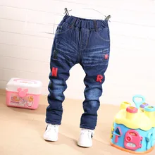 Новые стильные зимние штаны с хлопковой подкладкой, ковбойские штаны с хлопковой подкладкой для девочек 5-10 лет, детская кроватка