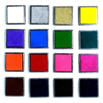 

2 pieces/set per color Ink Pad Cute Fashion Oil Based For DIY Craft Rubber Stamp for Fabric Wood Paper Wedding Gift Finger Print
