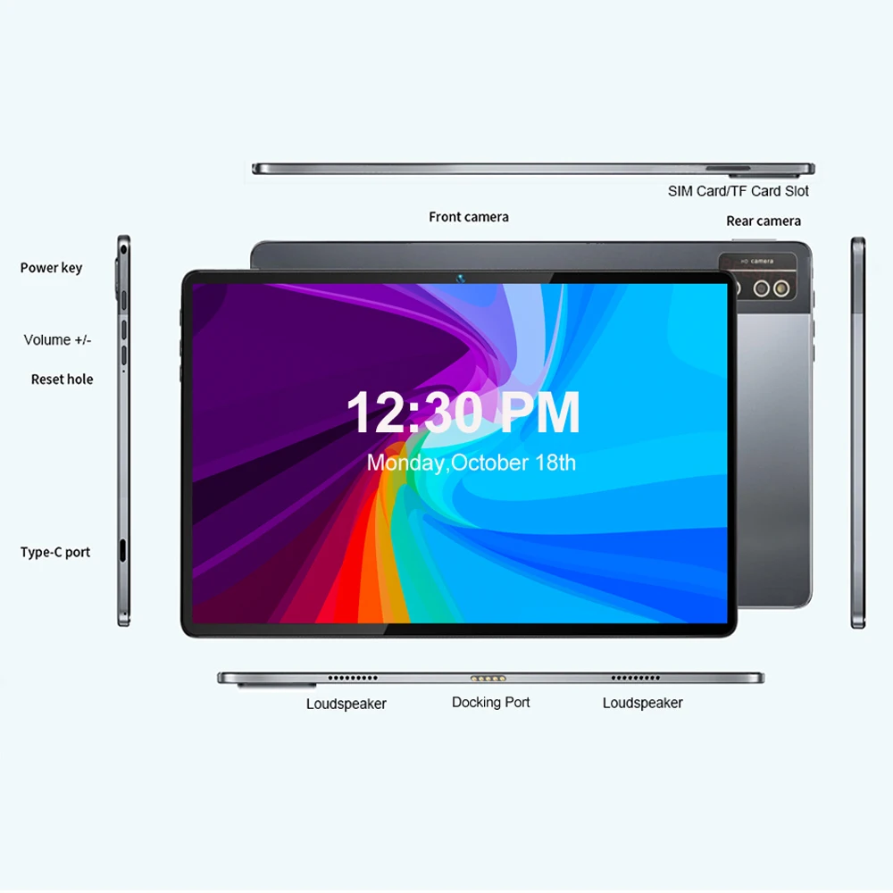 10.1 Inch 1920*1200 2.5K IPS Screen Octa Core Tablet PC 8GB+128GB ROM 13.0MP GPS Global 4G LTE Android Tablets планшет