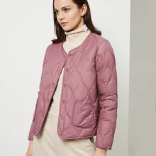 BOSIDENG женская одежда весеннее пуховое пальто обычная куртка Ультра Легкая однотонная тонкая распродажа больших размеров B90130008