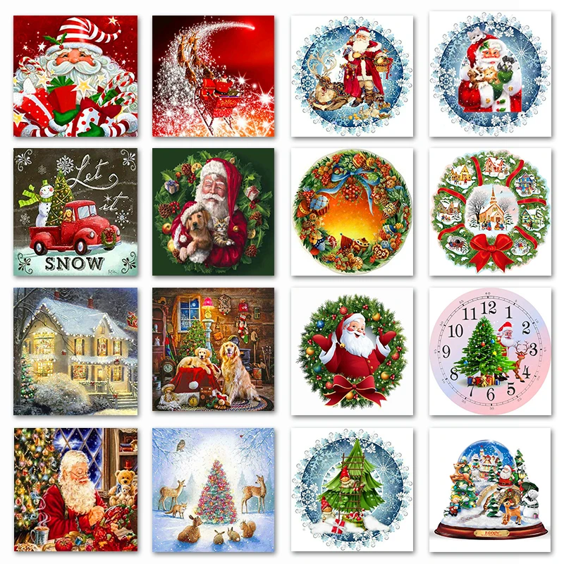 2019 Newest Christmas Diamond Paintings 5D Diy Full Drill Snow Santa Truck Embroidery Cross Stitch Painting Kerst Cd 024 |
