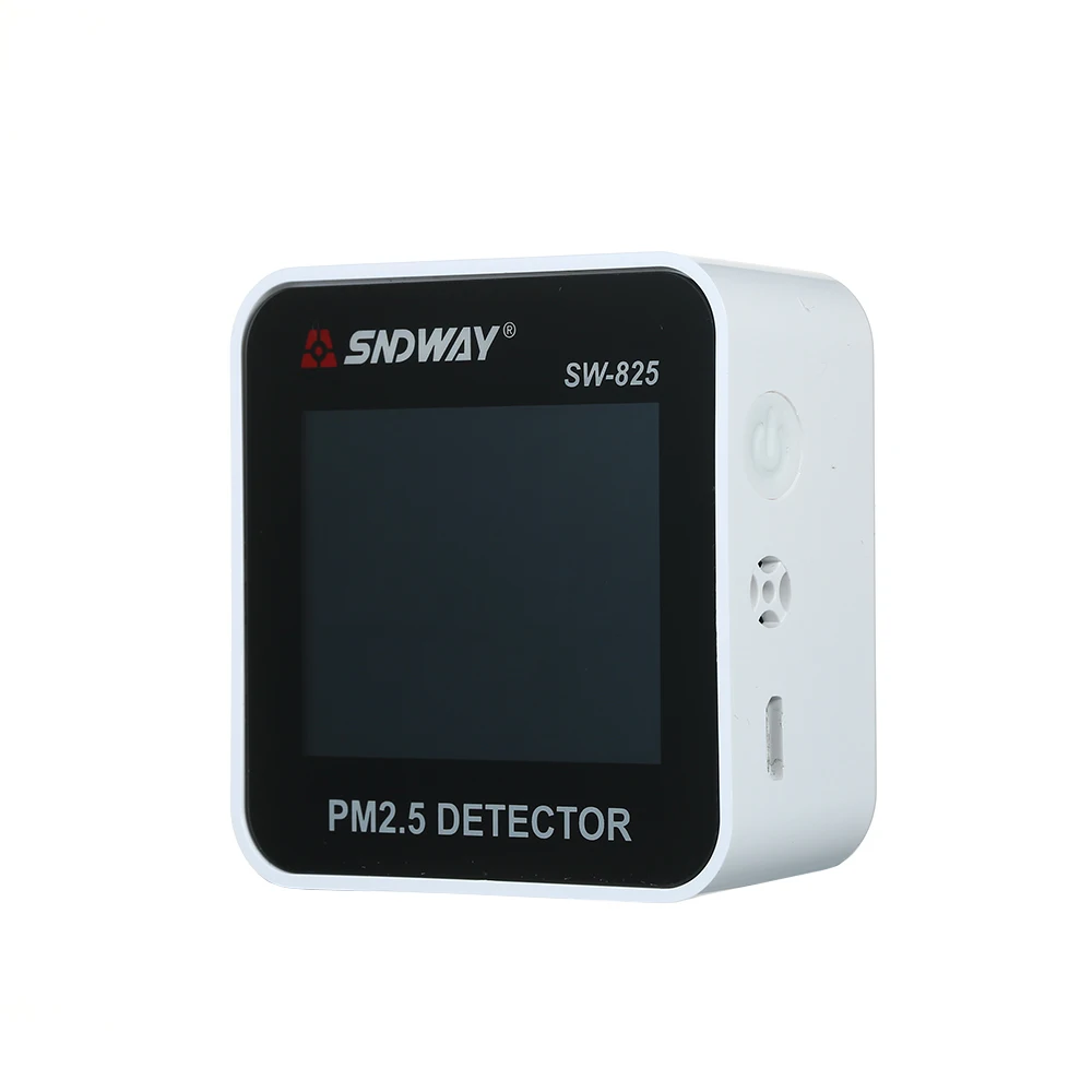 PM2.5 метр SNDWAY SW-825 HD светодиодный цифровой дисплей анализатор качества воздуха Mini USB Перезаряжаемый PM2.5 детектор тестер газовый монитор