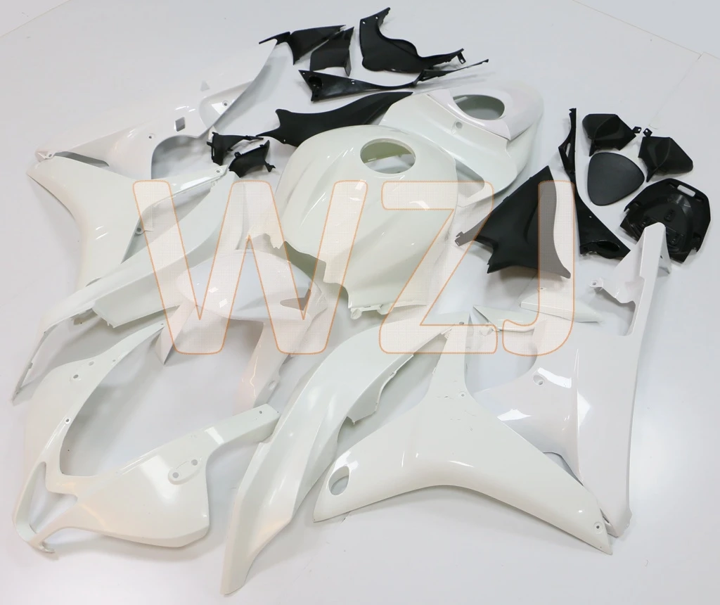 CBR600 RR 2008 ABS обтекатель CBR 600 RR 08 белый синий красный Звезда мотоцикл обтекатель для Honda CBR600RR 2007-2008 Пластиковые обтекатели - Цвет: UNPAINTED