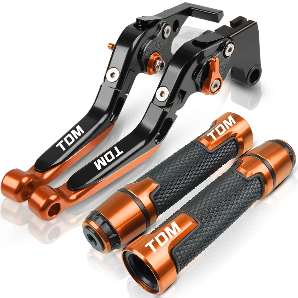 orange3 Для YAMAHA TDM900 2012- 2013 TDM850 1991-2002 TDM 850 900 Мотоцикл Регулируемый складной тормоз рычаг сцепления ручка ручки Ручки Конец - Цвет: orange3
