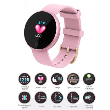 

Female Smart Watch Heart Rate Monitoring Call Information Reminder Bluetooth Watch IP67 Waterproof Fitness Tracker Alarm Clock