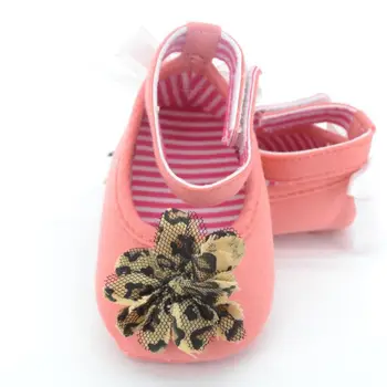 

Baby Girl Shoes White bow flower behind neckband baby shoes Non-slip Footwear Crib Shoes first warking