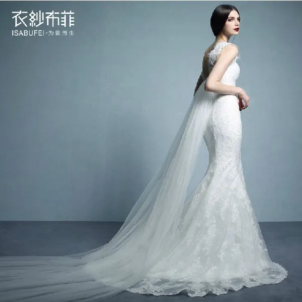 Дизайн распродажа пикантные vestido de noiva curto Романтический Casamento Белый длинный Русалка кружевное платье для мамы; обувь под свадебное платье для невесты