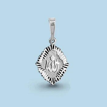 

Muslim suspension AQUAMARINE without inserts Silver 925