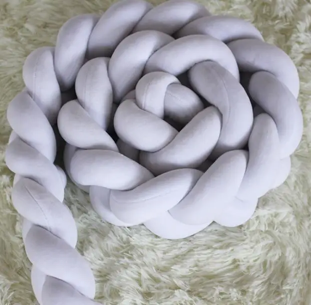 300cm-G Бампер для детской кровати 1 м/3M, подушка для детской кровати с узлом, бамперы для детской кроватки, бампер для детской кроватки, декор для комнаты, подушка для младенцев 300 см YBD001 - Цвет: 300cm-G