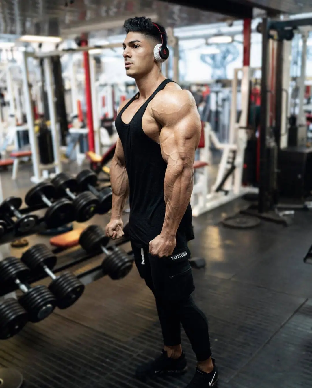 

Muscle Dr. Europe And America Brothers Popular Brand New Style Bib Overall Men Pure Cotton Casual Running Fitness Trousers