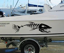 

Large Fish Bone Stickers for Boat Body Decal Cruise Sticker Mural Vinyl Covers Auto Sticker Styling Engine Hood Decor