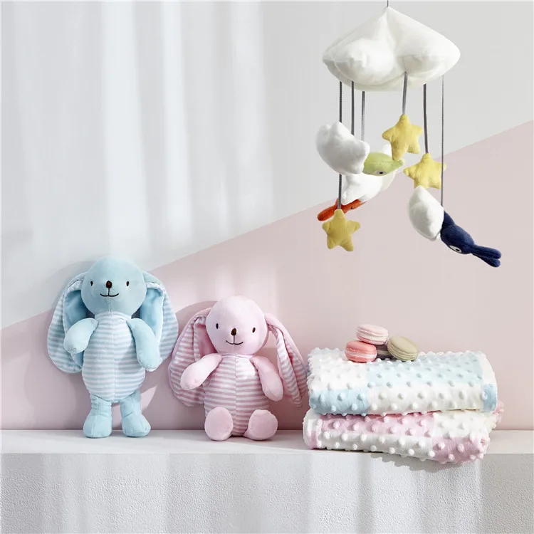 2 шт./компл. детские мягкие игрушки животных soothe одеяло из микрофибрового плюша кролик защитное покрывало упустить полотенце Прорезыватель для зубов умиротворяющее одеяло