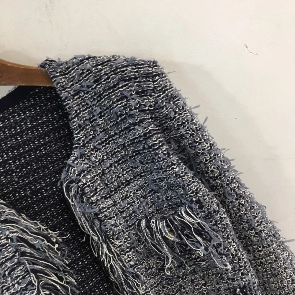 Новинка 2019FW winner, Высококачественная Женская твидовая куртка с кисточками, пальто, женская повседневная верхняя одежда, пальто ddxgz2