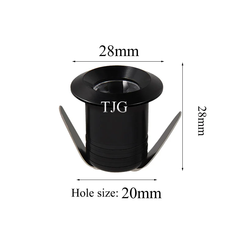 Description Picture 4 of item1W 3W LED Recessed Cabinet Mini Spot Light AC85-265V Downlight DC12V Jewelry Show Led Light Bulb Room Ceiling Lamp