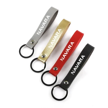 

Fashion car Key chain Artificial Leather Rope PU Keychain for Nissan NAVARA Qashqai Murano X Trail car Key ring Accessories