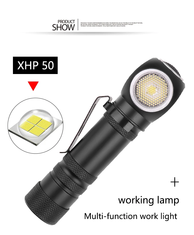 Супер яркий светодиодный светильник XHP50 с магнитной зарядкой, как головной светильник s 12, фонарь со встроенным аккумулятором 18650, многоцелевой светильник