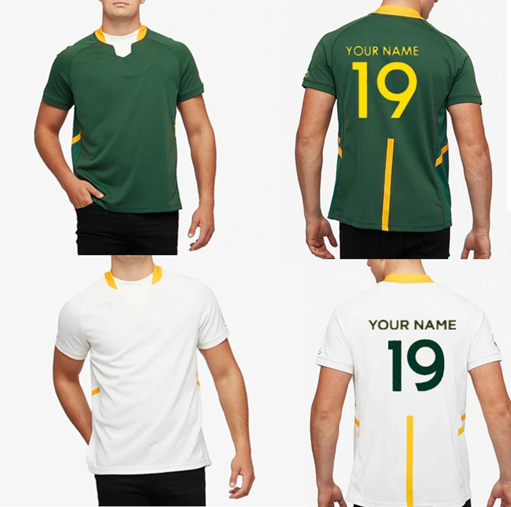 

custom name and number 2019 SOUTH AFRICA RWC RUGBY JERSEY AWAY JERSEY Top quality RUGBY shirt s-5xl