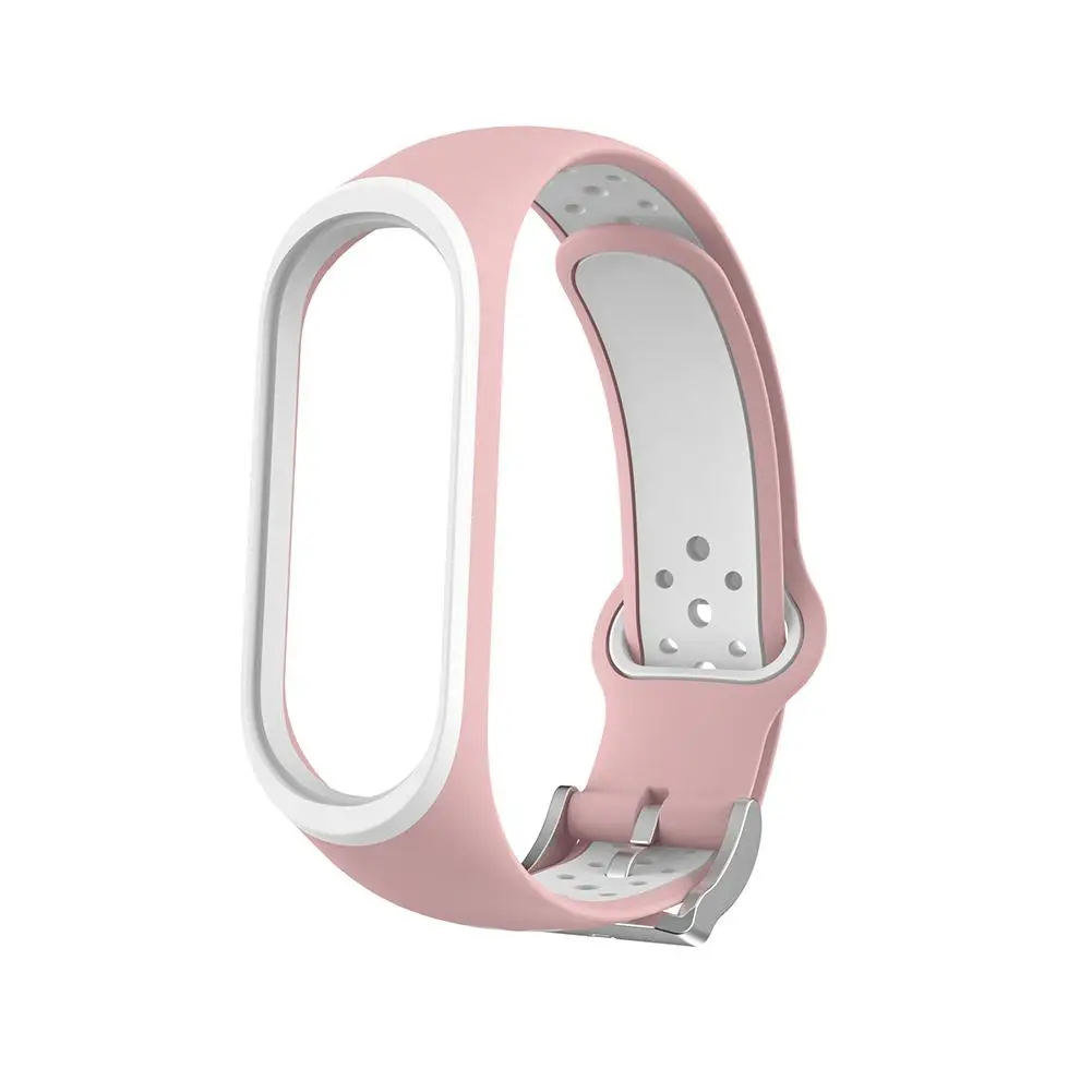 Для Xiaomi Miband 4 силиконовые ремешки для часов сменный ремешок на запястье два цвета часы ремешок спортивный браслет для Miband4 аксессуары