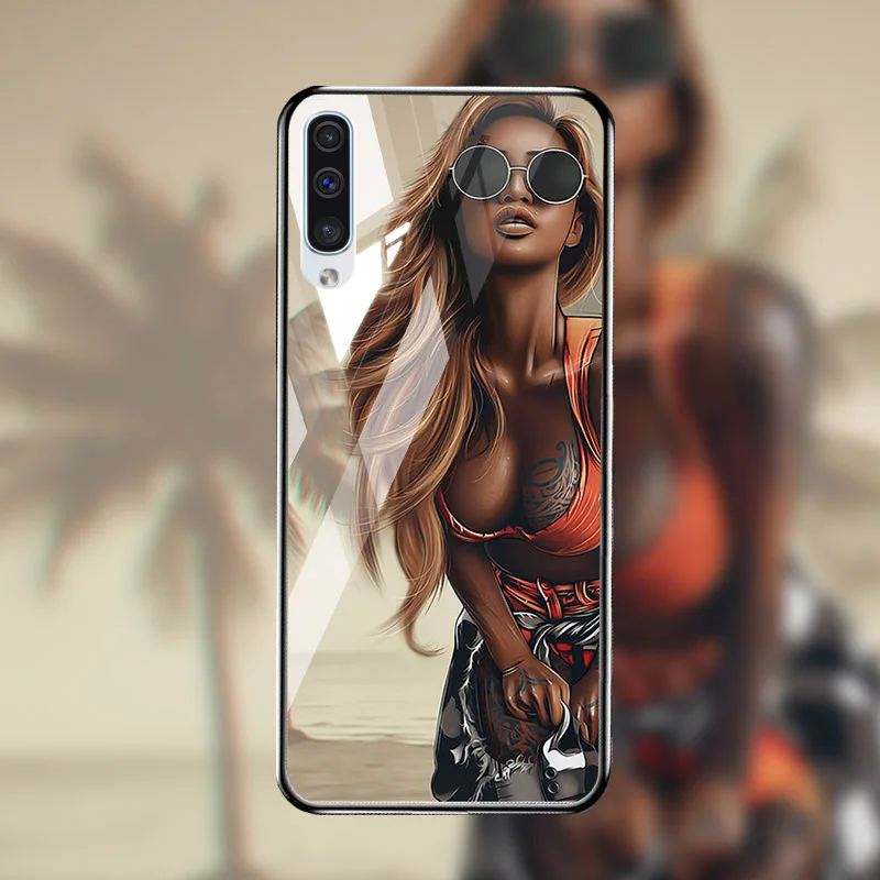 Закаленное Стекло чехол СПС samsung Galaxy A50 A70 A40 A30 A20 A60 A10 A80 A90 5G A50s A20s A10s чехол samsung A7 A8 плюс Чехол - Цвет: M039