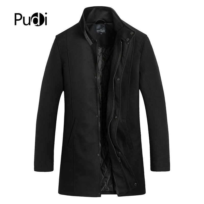 PUDI New Winter Wool Coat Slim Fit Jackets Mens Casual Warm Outerwear Jacket and coat Men Pea Coat plus Size QY903 PUDI New Winter Wool Coat Slim Fit Jackets Mens Casual Warm Outerwear Jacket and coat Men Pea Coat plus Size QY903