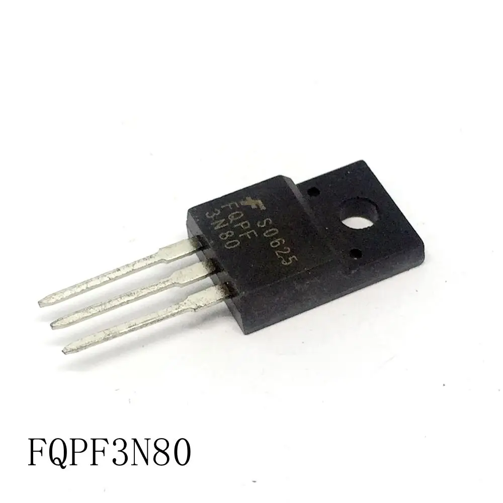 MOS FQPF3N80 TO-220F 3A/800V 10 шт./лот новинка на